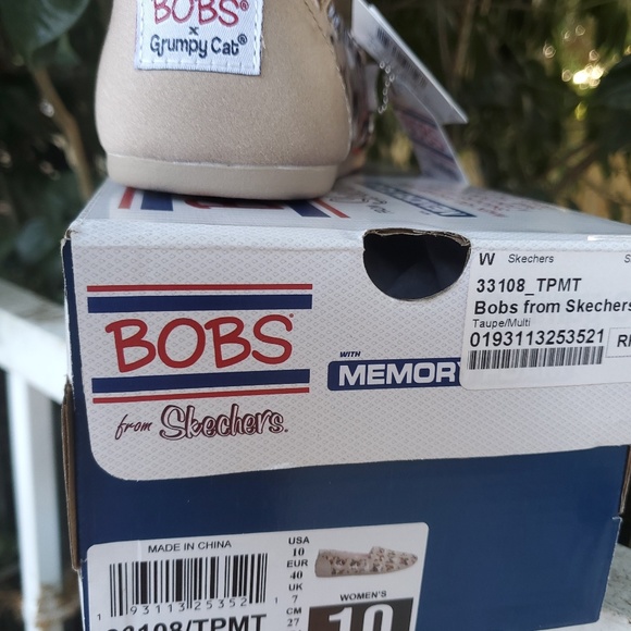 Grumpy Cat BOBS by Sketchers Women’s Memory Foam A - Picture 2 of 8